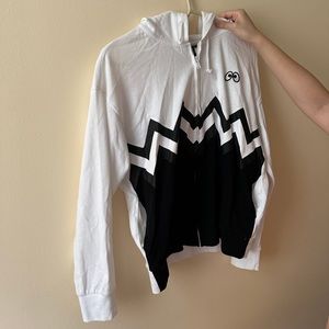 I.T. Mini Cream B/W Hooded Zip-up Jacket